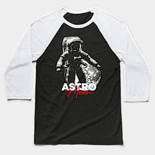 Astronaut Lost in Moon Baseball T-Shirt